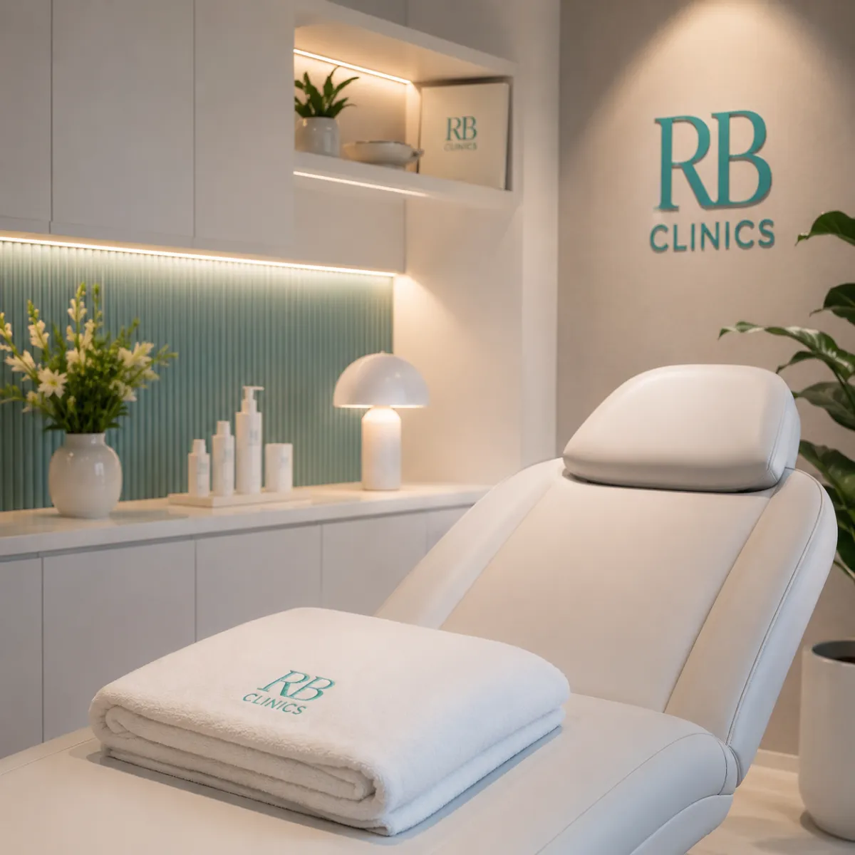 Behandelkamer met behandelstoel bij RB Clinics